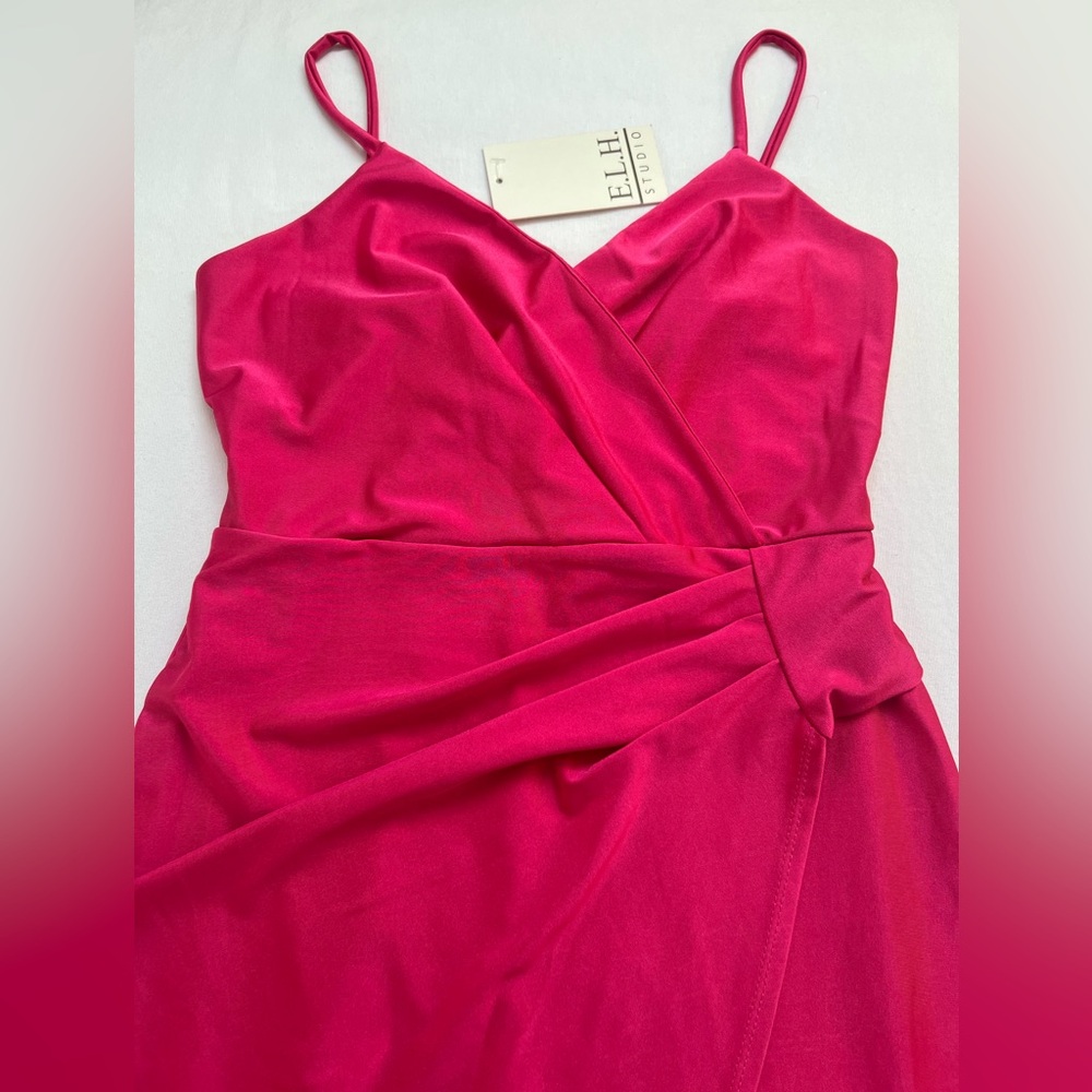 NWT-E.L.H Studio Pink Mini Dress. - Picture 2 of 7